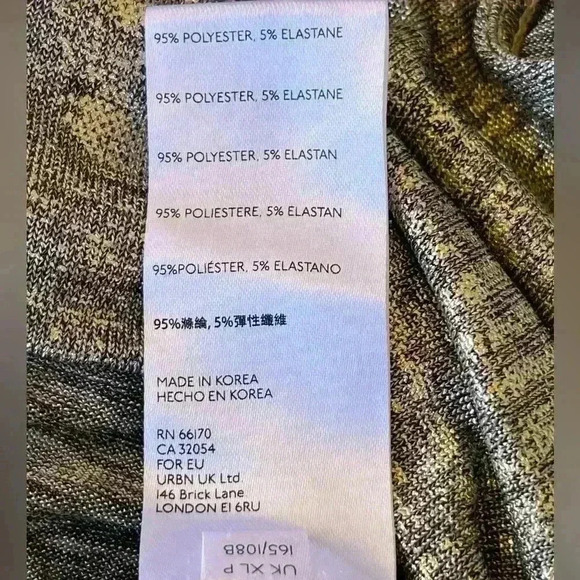 🔥🔥🔥SALE🔥🔥🔥Anthropologie Women’s Twist Front Surplice Gold Top Size XLP - Picture 10 of 11